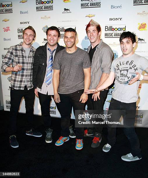 Music group Patent Pending attend the Billboard Music Awards Pre-Party hosted by Kelly Clarkson at MGM Grand on May 19, 2012 in Las Vegas, Nevada.