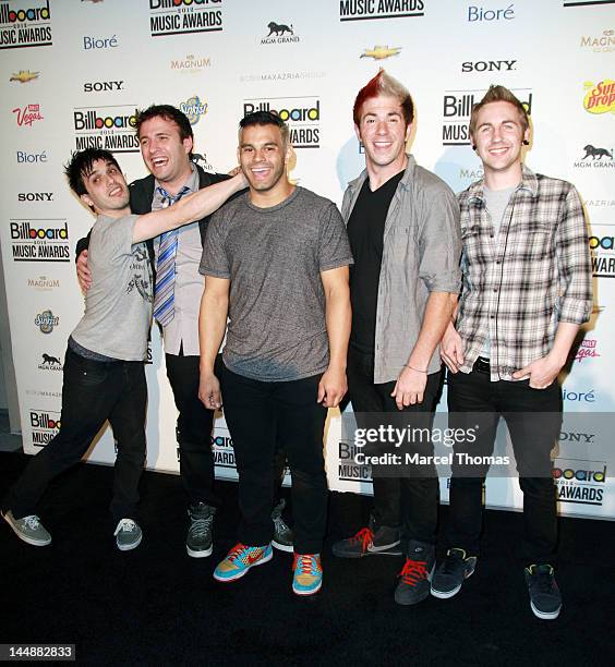 Music group Patent Pending attend the Billboard Music Awards Pre-Party hosted by Kelly Clarkson at MGM Grand on May 19, 2012 in Las Vegas, Nevada.