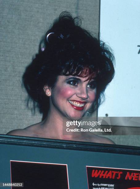 American singer Linda Ronstadt attend the first ASCAP at Sands Hotel and Casino, Atlantic City, New Jersey, July 19, 1984.