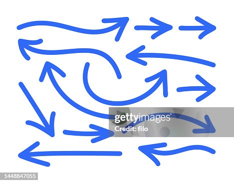 Arrow Drawn Shape Line Design Elements Arrow Drawn Shape Line Design Elements
