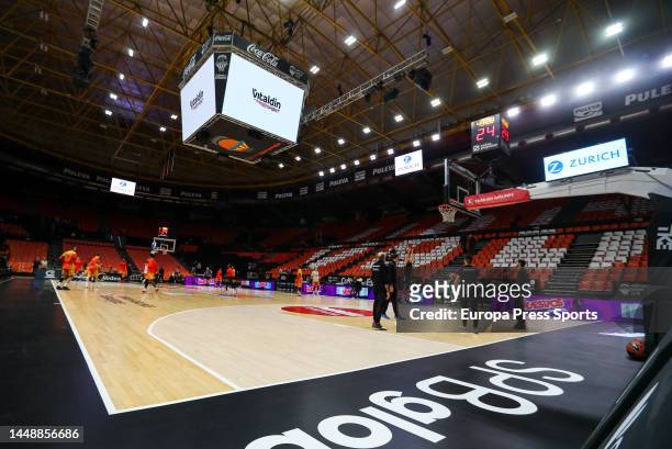General view during theTurkish Airlines EuroLeague, Round 13, basketball match played between Valencia Basket and Panathinaikos Athens at Fuente de...