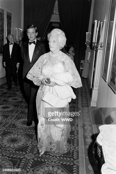 Dorothy Hammerstein attends a Bobby Short benefit concert at the Plaza Hotel in New York City on May 7, 1973.