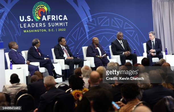 President of Mozambique Filipe Nyusi, President of Somalia Hassan Sheikh Mohamud, President of Niger Mohamed Bazoum, former Assistant Secretary of...