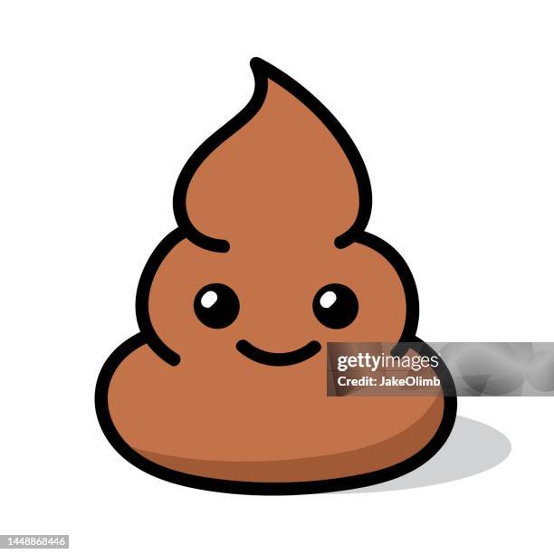 poop emoji doodle 6 - feces stock illustrations