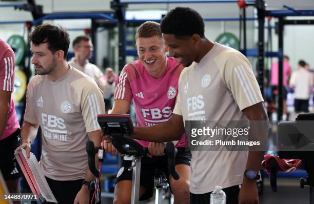 Leicester City's Harvey Barnes of Leicester City as Leicester City Players Return to Pre-Season Training at Leicester City training Complex, Seagrave...