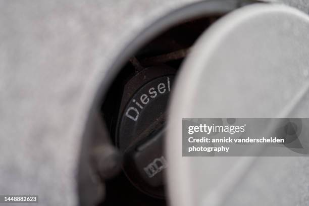fuel filler cap - diesel fuel stock pictures, royalty-free photos & images