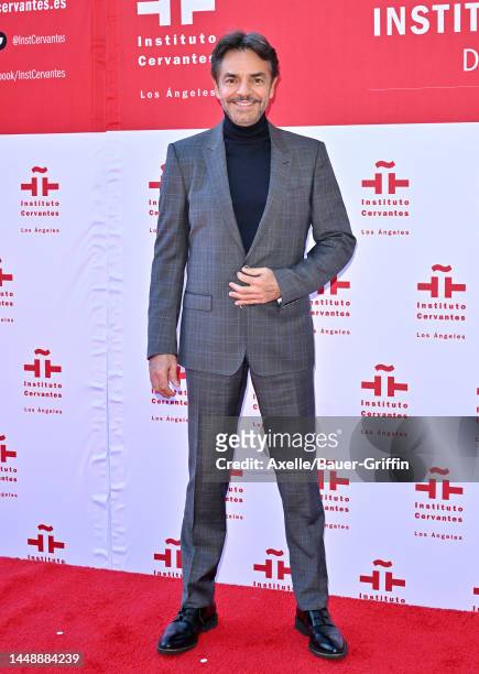 Eugenio Derbez attends the Inauguration of the Instituto Cervantes in Los Angeles Plaque Unveiling with Her Majesty The Queen of Spain at Instituto...