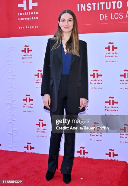 Maria Valverde attends the Inauguration of the Instituto Cervantes in Los Angeles Plaque Unveiling with Her Majesty The Queen of Spain at Instituto...