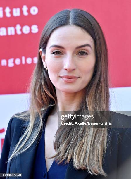 Maria Valverde attends the Inauguration of the Instituto Cervantes in Los Angeles Plaque Unveiling with Her Majesty The Queen of Spain at Instituto...