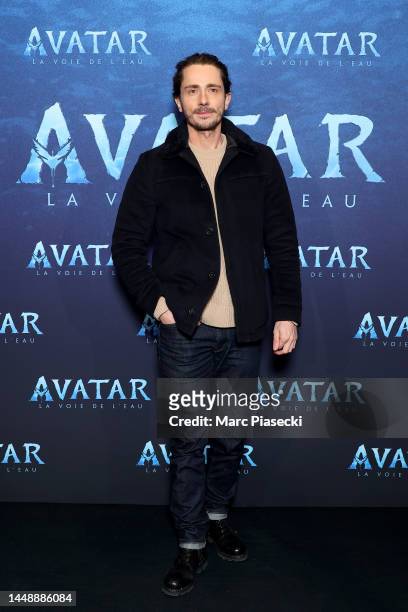 Guillaume Pley attends the "Avatar: The Way of Water" Paris Screening At Le Grand Rexon December 13, 2022 in Paris, France.