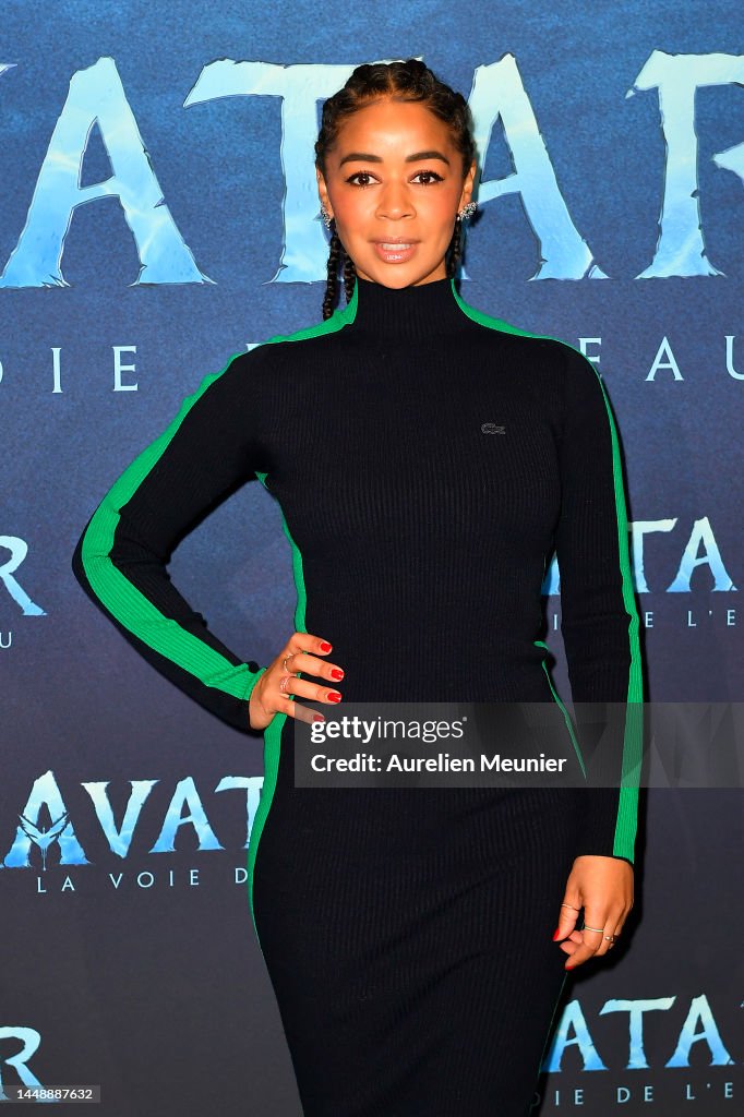 Aurelie Konate attends the "Avatar: The Way of Water" Paris Screening