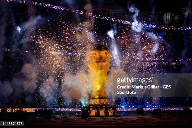 Match opening ceremony prior to the FIFA World Cup Qatar 2022 semi final match between Argentina and Croatia at Lusail Stadium on December 13, 2022...