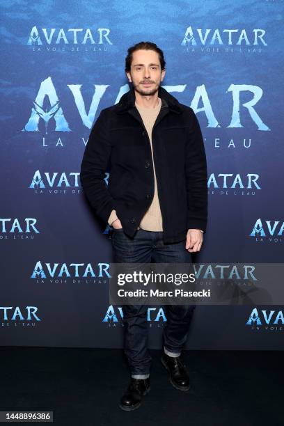 Guillaume Pley attends the "Avatar: The Way of Water" Paris Screening At Le Grand Rexon December 13, 2022 in Paris, France.