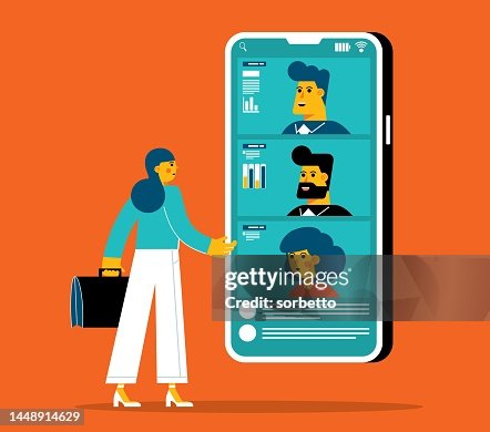 Mobile phone - video conference Mobile phone - video conference