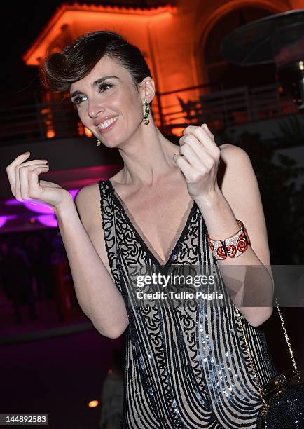 Actress Paz Vega attends the Vanity Fair and Gucci Party at Hotel Du Cap during 65th Annual Cannes Film Festival on May 19, 2012 in Antibes, France.