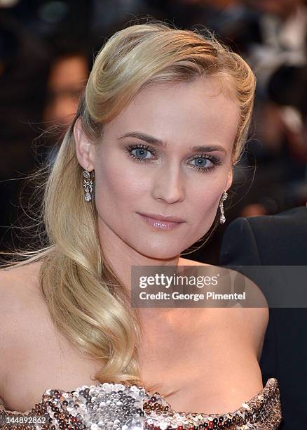 Actress Diane Kruger attends the "Amour" Premiere during the 65th Annual Cannes Film Festival at Palais des Festivals on May 20, 2012 in Cannes,...