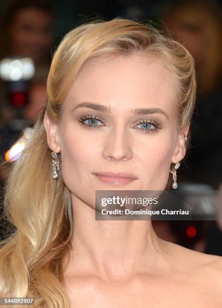 Actress Diane Kruger attends the "Amour" Premiere during the 65th Annual Cannes Film Festival at Palais des Festivals on May 20, 2012 in Cannes,...