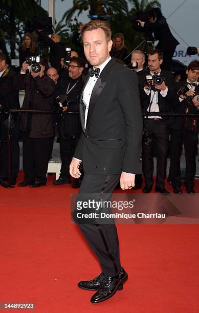 Actor Ewan McGregor attends the "Amour" Premiere during the 65th Annual Cannes Film Festival at Palais des Festivals on May 20, 2012 in Cannes,...