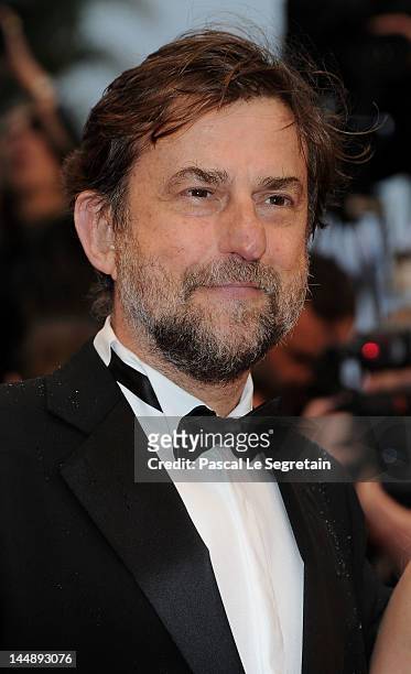 Jury president Nanni Moretti attends the "Amour" premiere during the 65th Annual Cannes Film Festival at Palais des Festivals on May 20, 2012 in...