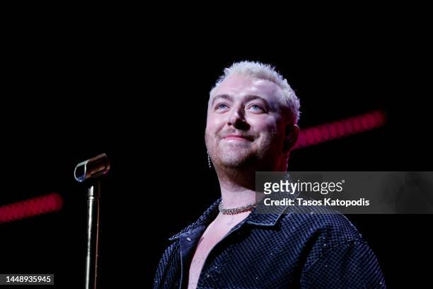 Sam Smith performs on stage at iHeartRadio Hot 99.5’s Jingle Ball 2022 Presented by Capital One at Capital One Arena on December 13, 2022 in...