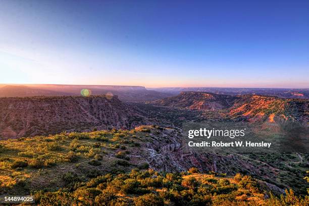 daybreak over palo duro canyon - state park stock pictures, royalty-free photos & images