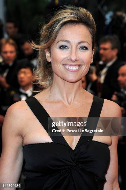 Anne Sophie Lapix attends the "Amour" premiere during the 65th Annual Cannes Film Festival at Palais des Festivals on May 20, 2012 in Cannes, France.
