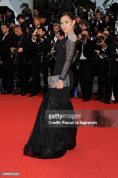 Josephine Jobert attends the "Amour" premiere during the 65th Annual Cannes Film Festival at Palais des Festivals on May 20, 2012 in Cannes, France.