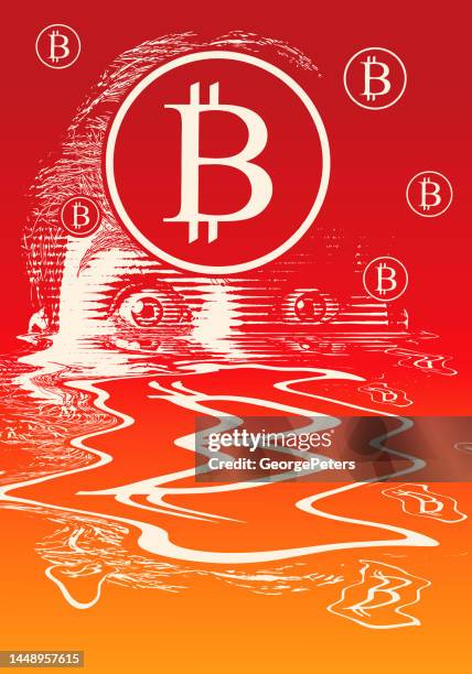 cryptocurrency problems - dark web stock illustrations