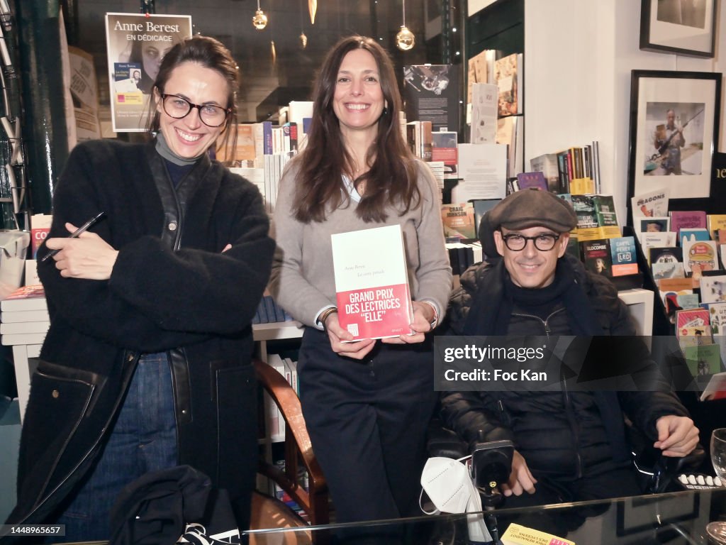"La Carte Postale" Anne Berest's Book Signing At Librairie Libres Champs Lea