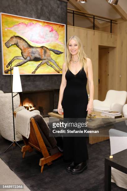 Gwyneth Paltrow attends the G. Label by goop Holiday Cocktail Event on December 13, 2022 in Los Angeles, California.