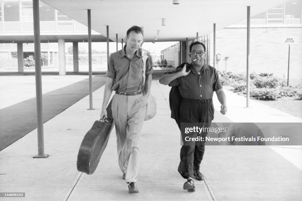 Pete Seeger And Langston Hughes At Newport