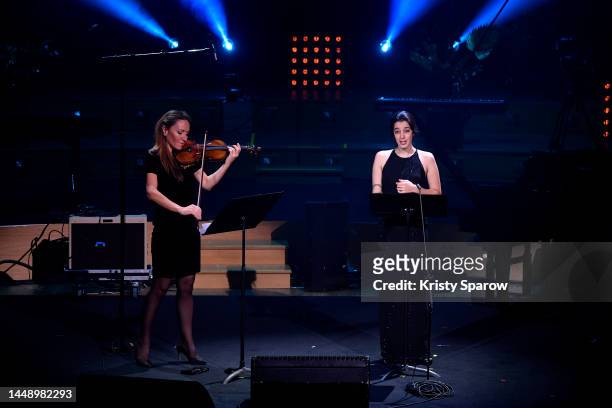 Raquel Camarinha and Geneviève Laurenceau, preform the work of composer, Benjamin Attahir, winner of the Grand Prix de la musique classique...