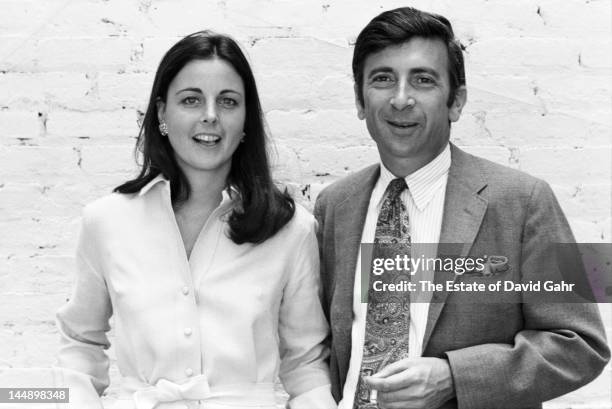 Writer and journalist Gay Talese and his wife, editor and publisher Nan Talese, pose for a portrait at home on June 19, 1969 in New York City, New...