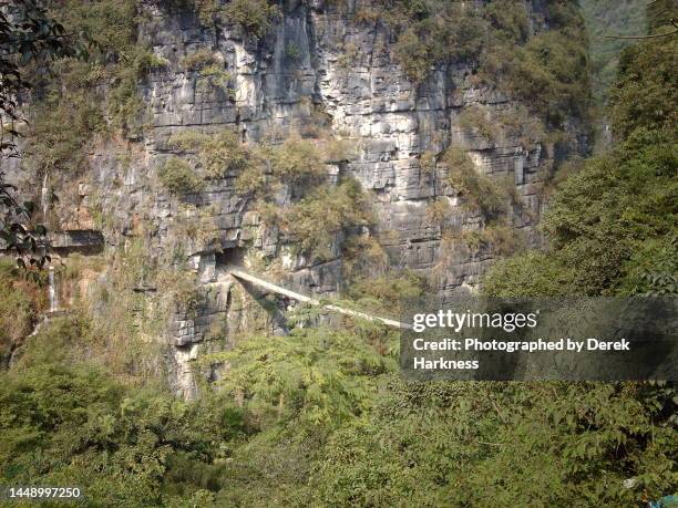 Cave Rope Bridge Mountain Rope Bridge Photos and Premium High Res Pictures - Getty Images