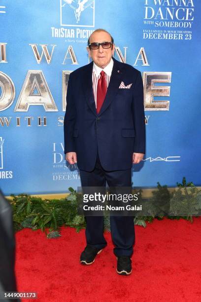 Clive Davis attends the "Whitney Houston: I Want To Dance With Somebody" world premiere at AMC Lincoln Square Theater on December 13, 2022 in New...