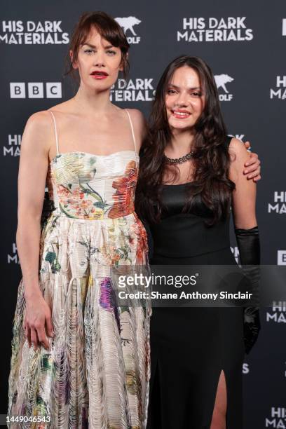 Ruth Wilson and Dafne Keen attend the Gala Screening of Season 3 of "His Dark Materials" at BFI Southbank on December 13, 2022 in London, England.