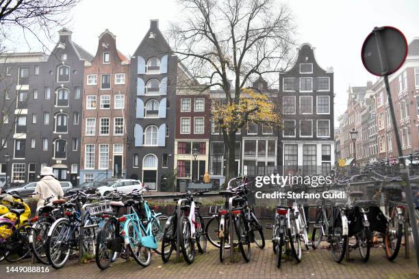 General view of Jordaan District on December 10, 2022 in Amsterdam, Netherlands. Jordaan is a district of the Amsterdam-Centrum stadsdeel in the city...