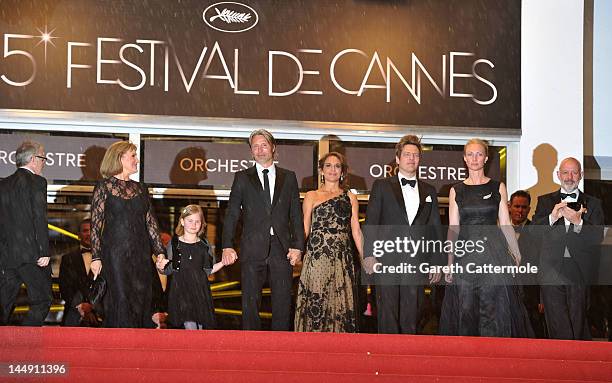 Actors Morten Kaufman, Sisse Graum Jorgensen, Director Thomas Vinterberg, Alexandra Rapaport, Mads Mikkelsen, Annika Wedderkopp and Susse Wold attend...