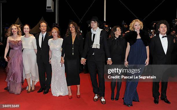 Actors Rhian Rees, August Diehl, Josephine de La Baume, Karole Rocher, Pete Doherty, Director Sylvie Verheyde, actress Lily Cole and actor Guillaume...