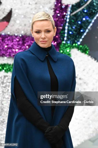 Princess Charlene of Monaco attends the Christmas Tree at Monaco Palace on December 14, 2022 in Monaco, Monaco.