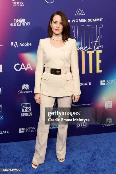 Claire Foy attends TheWrap's 5th Annual Power Women Summit at Fairmont Miramar - Hotel & Bungalows on December 14, 2022 in Santa Monica, California.