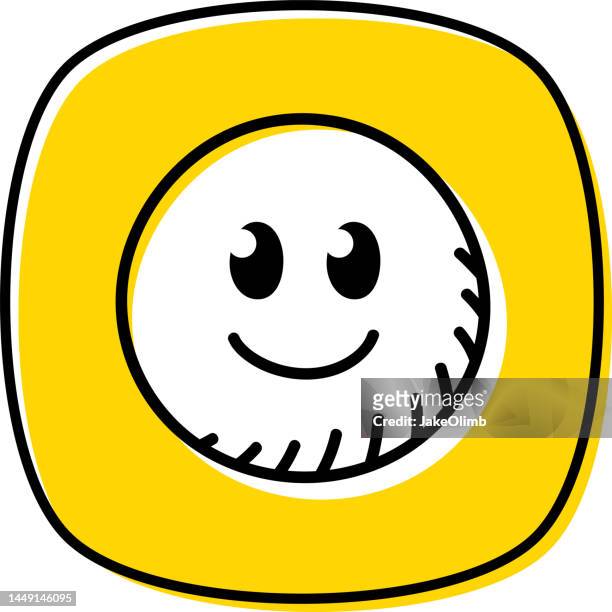 smiley face doodle 2 - smiley face emoticon stock illustrations