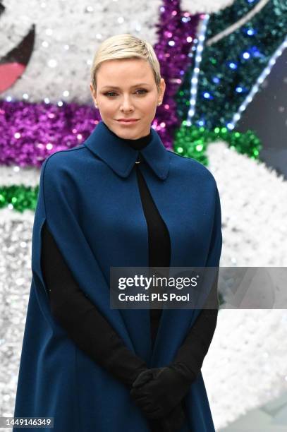 Princess Charlene of Monaco attends the Christmas Tree at Monaco Palace on December 14, 2022 in Monaco, Monaco.