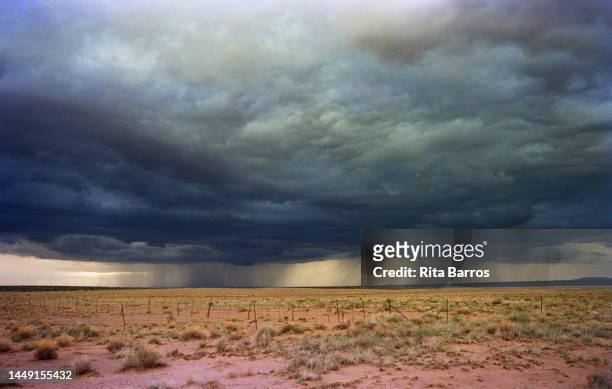 View of storm clouds over Navajoland , Arizona, August 2006.