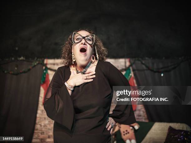 cena da peça teatral sobre o natal - diva papel humano - fotografias e filmes do acervo