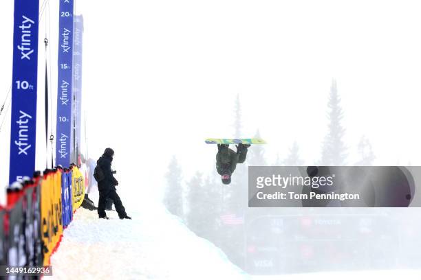 Augustinho Teixeira of Team Brazil competes during the Men's Snowboard Halfpipe Qualifications on day one of the Toyota U.S. Grand Prix at Copper...