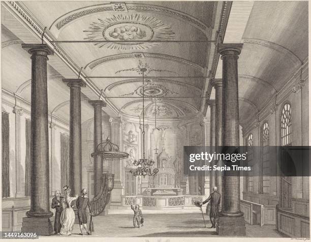 Interior of the church de Liefde in Amsterdam The Roman Catholic Church De Liefde, outside the Raampoort in Amsteldam , print maker: Daniël Veelwaard...