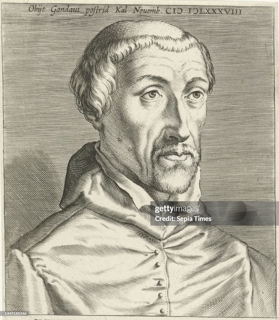 Portrait of Willem van der Linden, Bishop of Ghent. Bust to the... News