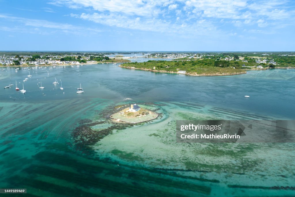 France from the sky, Bretagne, Ilot du Nohig