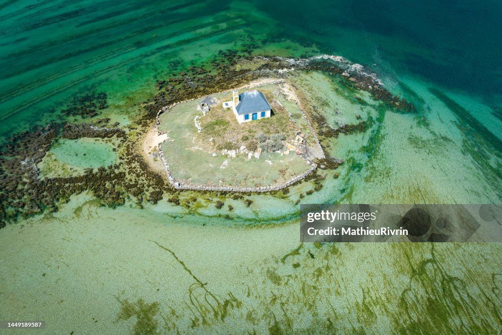 France from the sky, Bretagne, Ilot du Nohig